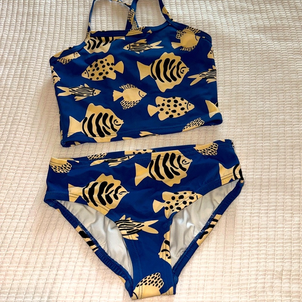 NWOT Hanna Andersson fish tankini size 8